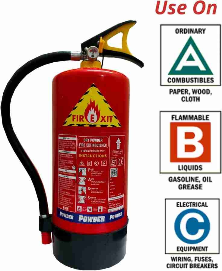 Fire Exit 6 Kg ABC Fire Extinguisher Mount  (6 kg)